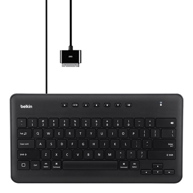 Teclado Belkin B2B125 con cable de 30 pines para iPad 3/2