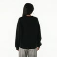 thumbnail image 2 of Women's The Wild Collective  Black Detroit Lions Rock Crystal Oversized Crewneck Sweatshirt, 2 of 4
