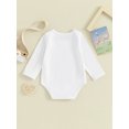 thumbnail image 4 of Bagilaanoe Baby Girl Boy Rompers Newborn Letters Print LongSleeve Bodysuit 3M 6M 9M 12M Infant Fall One Piece Jumpsuit, 4 of 8
