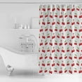 thumbnail image 2 of Shower Curtain Bathroom Set Cherry Farm Fruit Seamless Waterproof Fabric Shower Curtains with Grommets&Hooks Green Leaves Privacy Bath Curtain for Bathtub 72x84in, 2 of 7