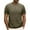 Army Green, variant on Mens Shirts Casual Stylish Short Sleeve Textured T-Shirts Crewneck Lightweight Fitted Tees Summer Solid Basic Tops
