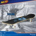 thumbnail image 3 of Nerf Classic Double Kick 31 Inch Skateboard by Flybar, for Kids, Ages 6+, Grey Camo, 3 of 4