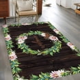 thumbnail image 2 of Area Rugs 2.7'x5', Spring Botanical Carpet for Living Room Bedroom Dining Room, Garden Birds Floral Leaves Brown Wood Throw Kitchen Rugs Non Slip Washable Rectangle Indoor Outdoor Rugs, 2 of 8