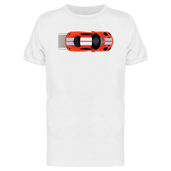 Racing Car Top View T-Shirt Men -Image by Shutterstock, Male x-Large