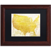 Trademark Fine Art "American Dream II" Canvas Art by Color Bakery, Black Matte, Wood Frame