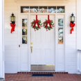 thumbnail image 6 of 4PCS 9''Mini Christmas Wreaths, with Ribbon Bows, Red Berry & Gold Ball, Small Wreath Hanging for Wall Farmhouse Window Front Door Xmas Decor, 6 of 6
