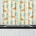 thumbnail image 4 of CADecor Cute Cartoon Giraffe Pattern Print Window Treatment Panel Curtains Window Curtain Kitchen Curtain,Two Piece 26x39 Inches, 4 of 4