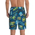 thumbnail image 3 of Daiia Machinery Road Construction Mens Woven Stretch Pajama Short,Short Pajama Pants-4X-Large, 3 of 9