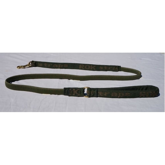 Correa Elastica para Perro Rok Straps Delgada Verde Camouflage