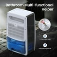 thumbnail image 6 of Dehumidifier for Bathroom with Drain Hose, 95 OZ Auto Shut-off Quiet   Remover for Bedroom Basement RV, 6 of 6