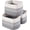 Gradient Grey, variant on Large Storage Baskets for Organizing Shelves, Woven Cotton Rope Bins for Baby Nursery, Book and Toy Organizer, Towel Storage, 3 Pack, 17"x13"x9.5", Off White