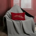 thumbnail image 4 of JWH Gold Foil Leopard Print Velvet Pillow Cover Red Lumbar Throw Pillow Case for Sofa/Bed Decor 12x20inch, 4 of 12