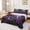 Black Purple B, variant on Feelyou Gothic Skull K Letter Bed Sheets for Women Girls, Romantic Rose Floral Full Size Sheets, Purple, 4pcs, 1 Flat Sheet, 1 Fitted Sheet and 2 Pillowcases