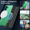 thumbnail image 2 of Case for Samsung Galaxy A16 5G Magnetic Compatible with Mag-Safe, Slim Luxury Skin-Feel PU Leather Shockproof Cover Magnetic Support Car Mount Phone Case for Samsung Galaxy A16 5G, Green, 2 of 10