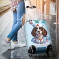 thumbnail image 3 of Just a Certified Nursing Assistant Cna Who Loves Her English Springer Spaniel Travel Luggage Cover Springers Dog Lover Gifts Suitcase Dust Protective Decor - 00003, 3 of 5