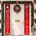 thumbnail image 4 of VerPetridure Christmas Curtain Decoration Christmas Decoration Curtain Creative Decoration Couplets Hanging Flags, 4 of 9