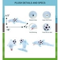 thumbnail image 2 of DolliBu Dolphin Stuffed Animal with Soccer Ball Plush - Soft Plush Huggable Dolphin, Adorable Playtime Plush Toy, Cute Ocean Life Gift, Soccer Plush Doll Animal Toy for Kids and Adults - 18 Inch, 2 of 5