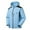 Sky Blue, variant on Rain Jacket Women's Lightweight Waterproof Warm Plus Size Raincoats Windproof Hooded Windbreaker with Pocket for Travel Hiking Outdoor S-5XL on Clearance