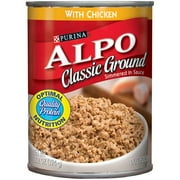 Alpo Wet: Classic Ground Simmered In Sauce W/Chicken Dog Food, 13.2 oz