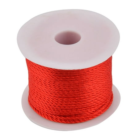 Household Nylon Handcraft Chinese Knot Jewelry Making Cord String Red 39