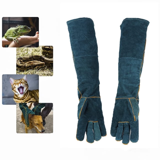Guantes de trabajo antimordeduras, guantes de manipulación de animales resistentes a las mordeduras para soldar, jardinería, manipulación de perros, gatos, reptiles y serpientes