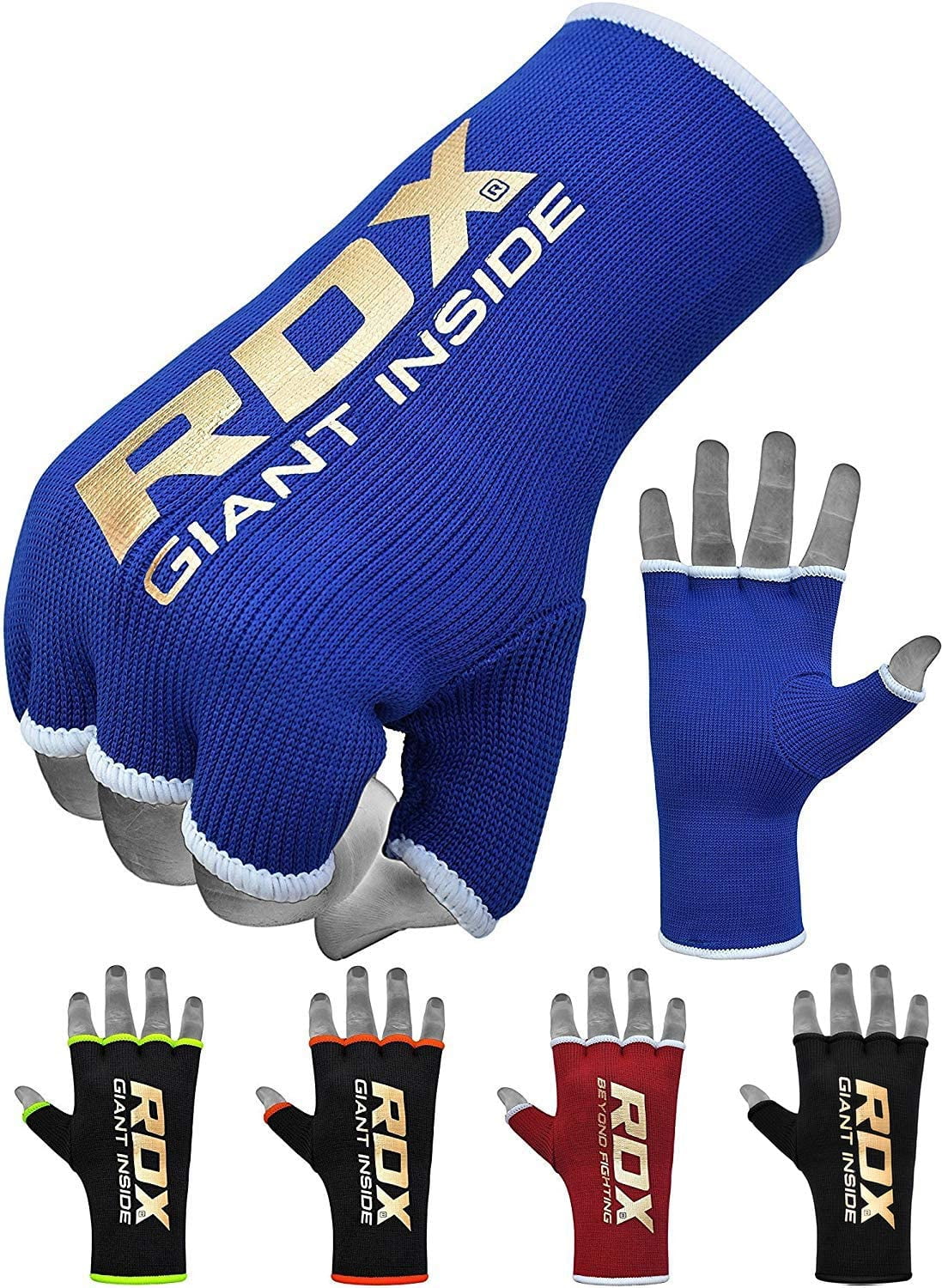 Great for MMA Kickboxing RDX Boxing Hand Wraps Inner Gloves for Punching Muay Thai Martial Arts Training & Combat Sports Half Finger Elasticated Bandages under Mitts Fist Protection
