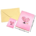thumbnail image 3 of Pop Up Anniversary Card, 3D Love Tree Hearts Couple Wedding Card for Her, Wife, Husband, Him, Couple; Ideal Gift for Wedding, Romantic Birthday, Anniversary, Valentines, Mothers Day, 5.9" x 7.87", 3 of 6
