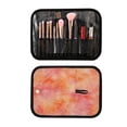 thumbnail image 6 of 3-Piece Travel Toiletry Bag Set, Hanging Wash Bag with Makeup Bag & Brush Case,Waterproof Cosmetic Organizer for Travel, Gym & Home Orange Tie-dye Firework, 6 of 10