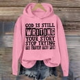 thumbnail image 2 of WEAIXIMIUNG Robe Chandail en Molleton Surdimensionnée Taille Zip Tendance Automne et Hiver pour Femmes Sweat à Capuche Imprimé Lettre Sweat à Capuche Sport Manches Longues, 2 of 3