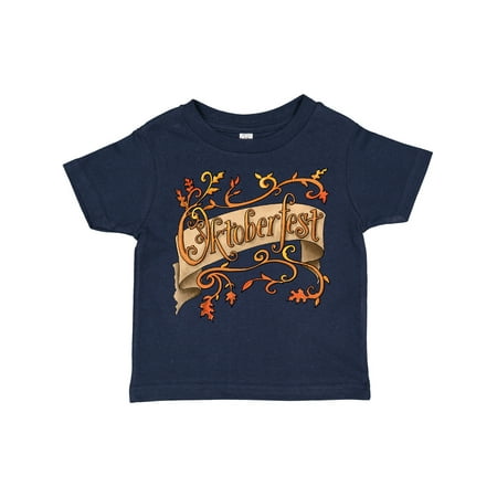 

Inktastic Oktoberfest Banner with Orange Autumn Leaves Boys or Girls Toddler T-Shirt