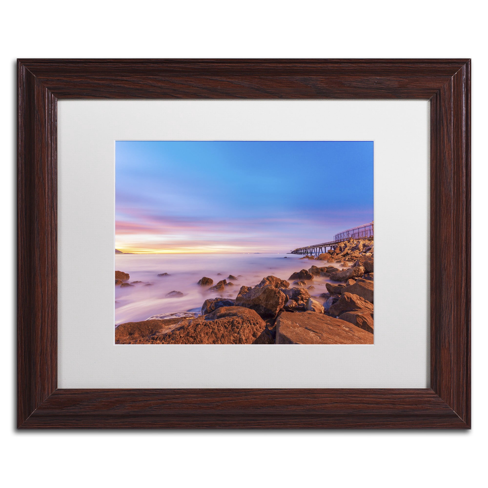 Chris Moyer 'Low Shoals View' Matted Framed Art