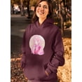 thumbnail image 2 of Anime Girl W Bunny Ears Hoodie Women -Image by Shutterstock, Female x-Large, 2 of 4