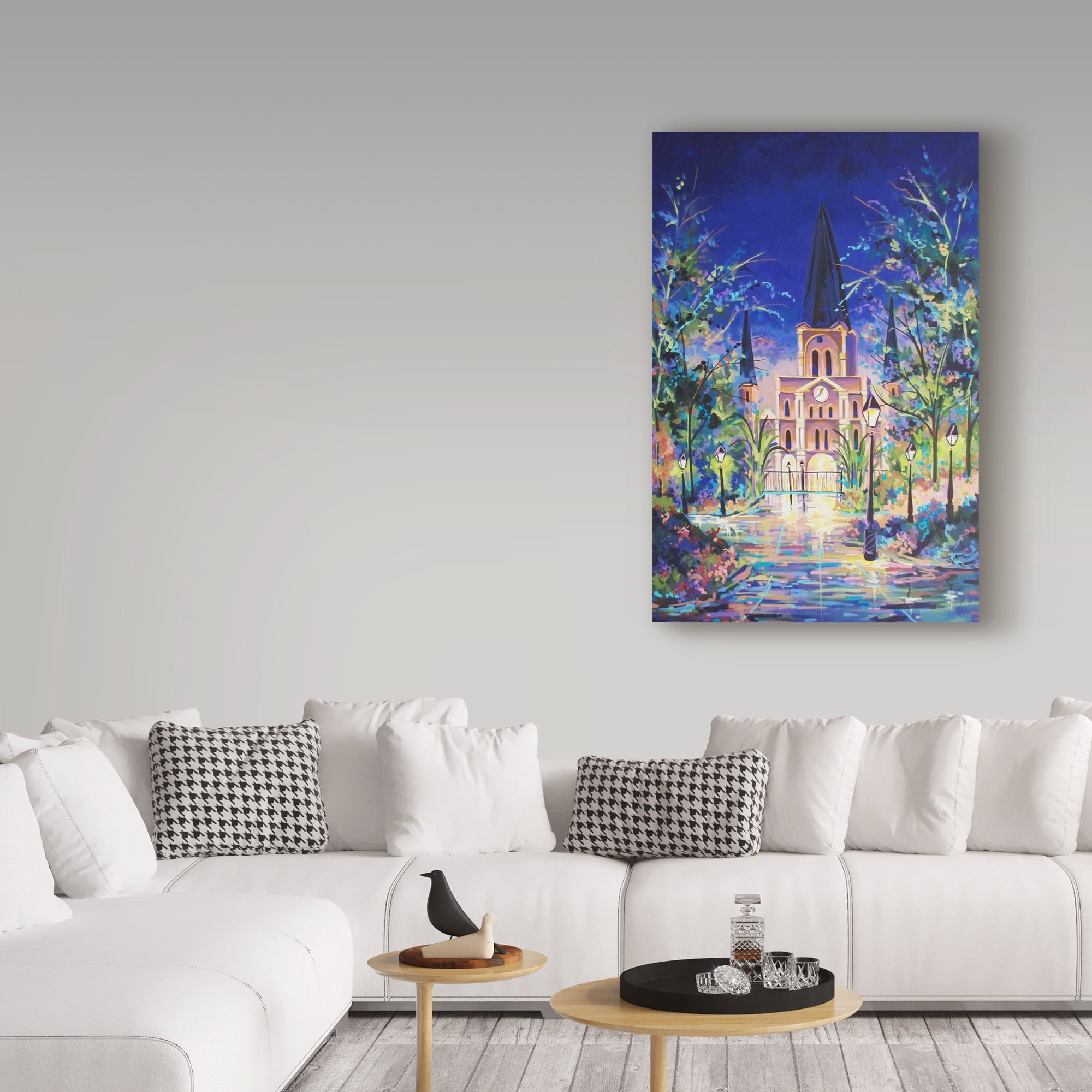 Trademark Fine Art 'Fantasy St Louis Cathedral' Canvas Art by ADEL