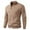 Khaki, variant on Men's Casual Sweater Stand Collar Two-Way Zipper Cardigan Sweaters Cable Knit Sweater Trendy Winter Jackets Khaki 3XL