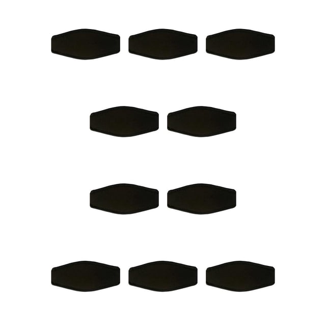 Sonducket Funda de correa acolchada para buceo, protector de esnórquel para buceo, cinturón acondicionador para el cabello, envoltorio para Negro 10piezas