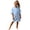 Light Blue, variant on Unisex Kids Hooded Swim Cover Up Robe Boy Girl Terry Cloth Quick Drying Zip up Bathing Suit for Beach Pool Bath (7-13T,Sky Blue)