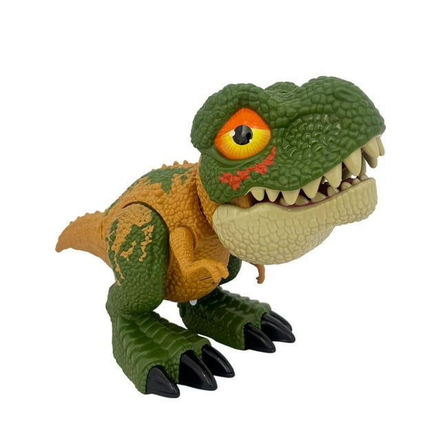 Juguete Dinosaurio Tiranosaurio Con Efectos Luz Y Sonido verde