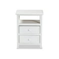 thumbnail image 3 of Baxton Studio Karsen - table d'Appoint - Bois de paulownia - Blanc, 3 of 9