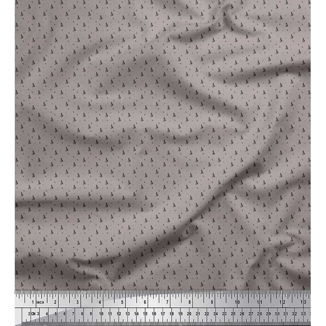 Soimoi Rayon Fabric Diamond Shirting Print Fabric by Yard 42 Inch Wide
