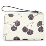 Coach Women’s Small Corner Zip Wristlet with Cherry Print (Chalk Multi)