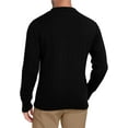 thumbnail image 3 of KISSMODA Men's Knit Textured Sweater with Rib Cuffs Business Casual Slim Fit Pullover Tops 2025 Warm Clothes S-2XL, 3 of 4