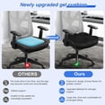 thumbnail image 4 of Thicken 19.7in Seat Cushion, Gel Seat Cushion for Long Sitting–Office Chair, Wheelchair, Car Cushion, Large Cooling Pad for Back Pain, Sciatica, Tailbone Pain Relief, 4 of 8