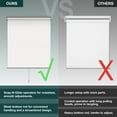 thumbnail image 3 of Chicology Blackout Roller Shades | Cordless Room Darkening Window Blinds |62"W X 72"H| Privacy Shades for Bedroom & Living Room | Easy Install | Byssus White, 3 of 8