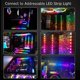 thumbnail image 3 of Cable Divisor ARGB de 2 Piezas, Extensión RGB Direccionable 1 A 4 Hembra 5 V y 3 Pines, Sincronización LED, 3 of 8