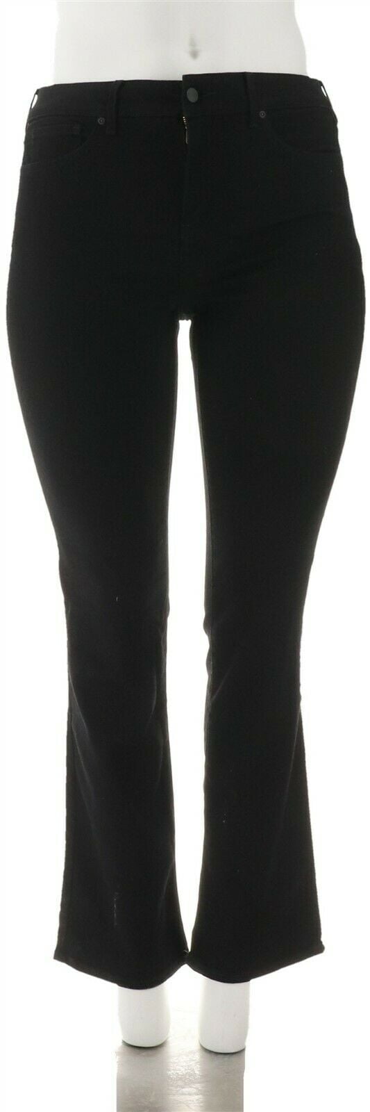 nydj marilyn straight leg jeans black