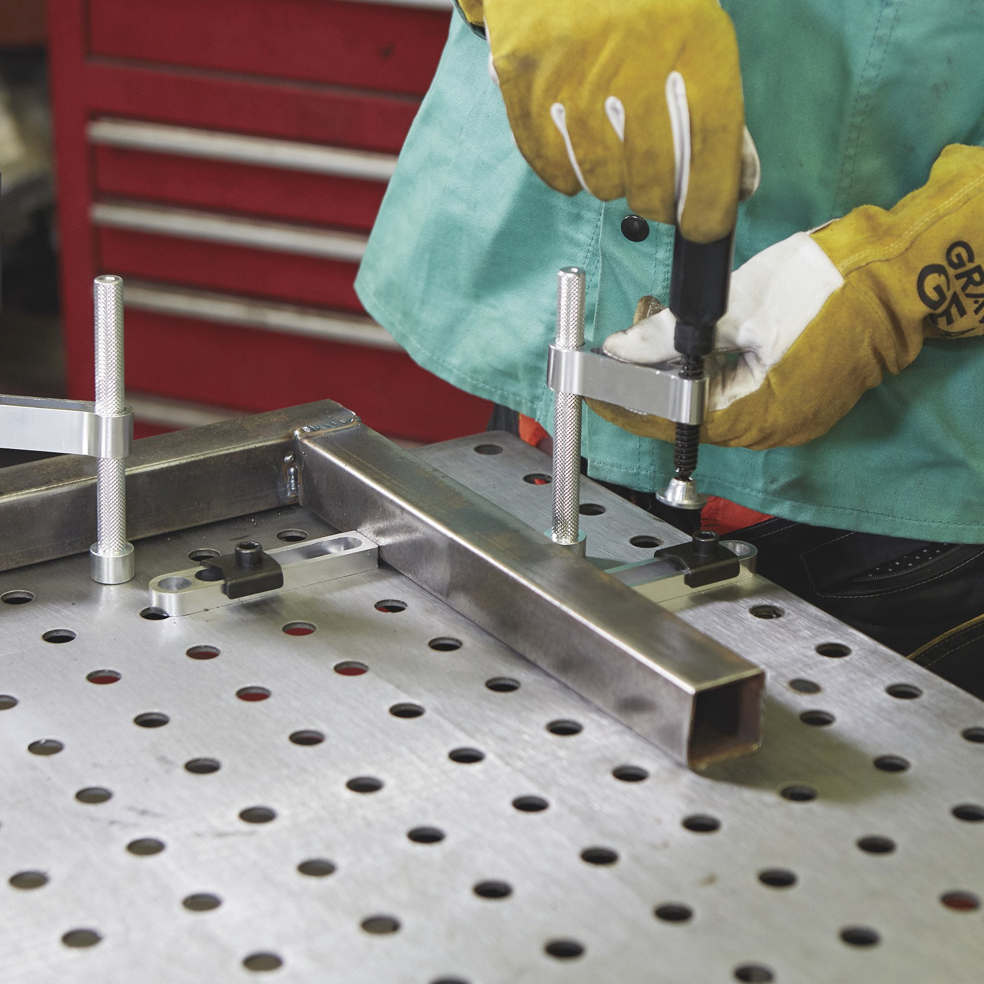 Klutch Welding Table Clamp Kit, 4-Pc.