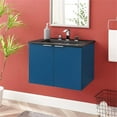 thumbnail image 2 of Modway Maybelle 24" Wall-Mount Bathroom Vanity in Navy Black, 2 of 9