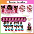 thumbnail image 5 of Boss Baby Africa Girl Birthday Party Supplies Balloons Paper Plates Decoration Cake Topper Decor Tableware Banner Backdrop, 5 of 7
