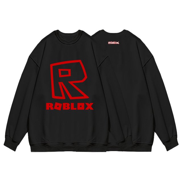 ROBLOX Chandail à Capuchon Monde Virtuel Jeu de Dessin Animé Manches Longues Col Rond Chandail Décontracté Chandail à Capuchon Étudiant Plus Polaire-Week