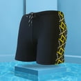 thumbnail image 2 of kpoplk Men's Beach Shorts Bathing Suits with Mesh Lining Yellow,XXL, 2 of 6